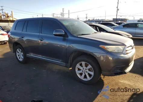 2012 Toyota Highlander Base z USA, uszkodzony, nr VIN 5TDZK3EH2CS086513